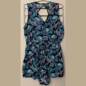 EUC Size 0 Plus Jurassic World & Torrid Jurassic Park Romper in Blue